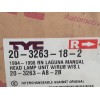 Recambio de faro derecho para renault laguna (b56) referencia OEM IAM 203263182 17992 