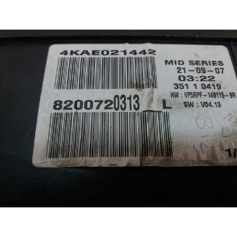 Recambio de cuadro instrumentos para renault megane ii berlina 5p 1.5 dci diesel referencia OEM IAM 8200720313L 4KAE021442 - Gris 3