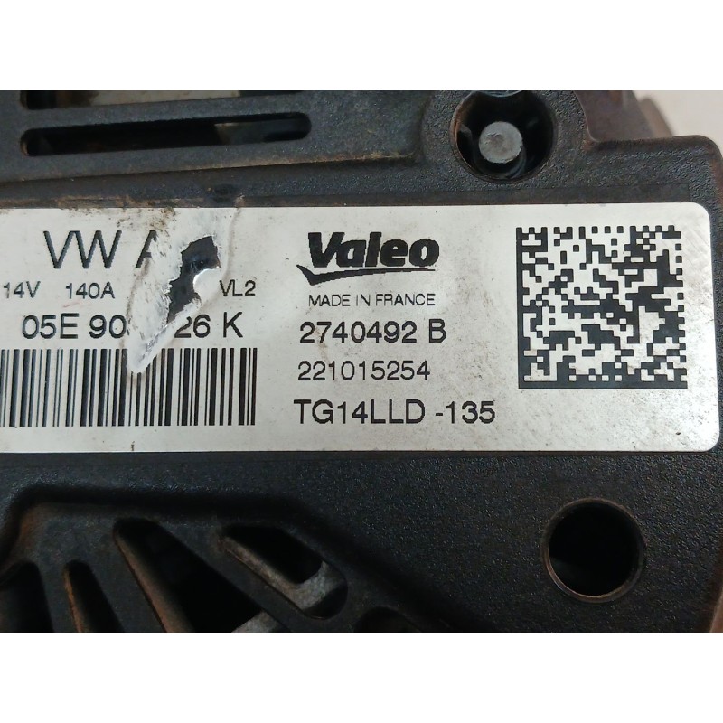 Recambio de alternador para skoda fabia ambition plus referencia OEM IAM 2740492B 221015254 - Blanco 5