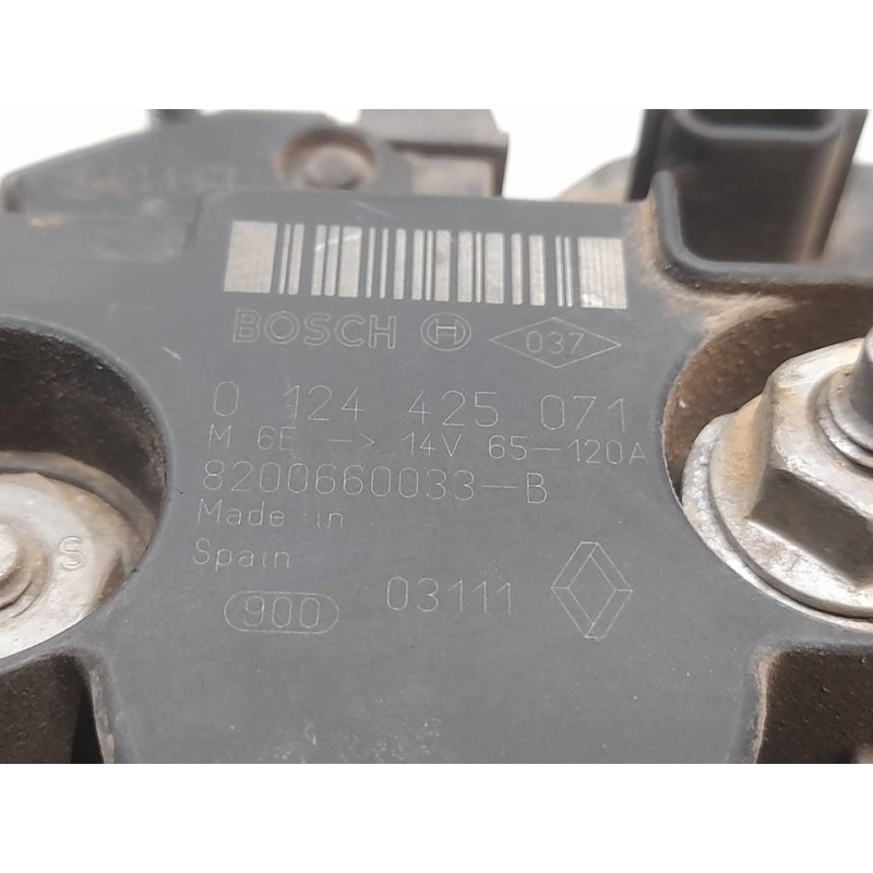 Recambio de alternador para renault clio grandtour business referencia OEM IAM 0124425071 8200660033B BOSCH - Negro 2