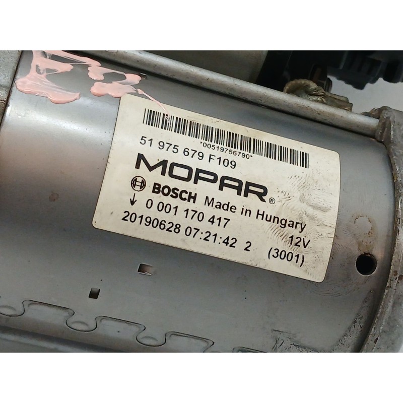 Recambio de motor arranque para fiat 500x (334_) 1.0 (334.axn1b) referencia OEM IAM 0001170417 51975679F109 2