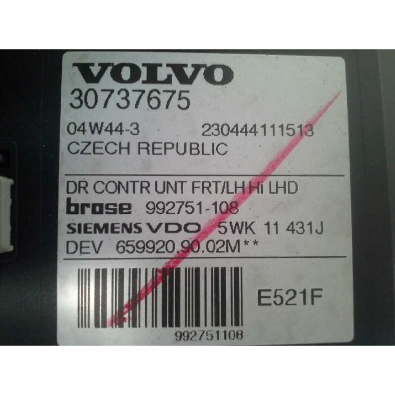 Recambio de elevalunas delantero izquierdo para volvo s40 berlina 2.0 diesel cat referencia OEM IAM 5WK11431J  992751108 3