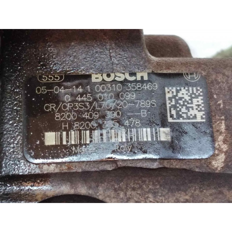 Recambio de bomba inyeccion para renault laguna ii (bg0) luxe privilege referencia OEM IAM 0445011099 8200409390B BOSCH 2