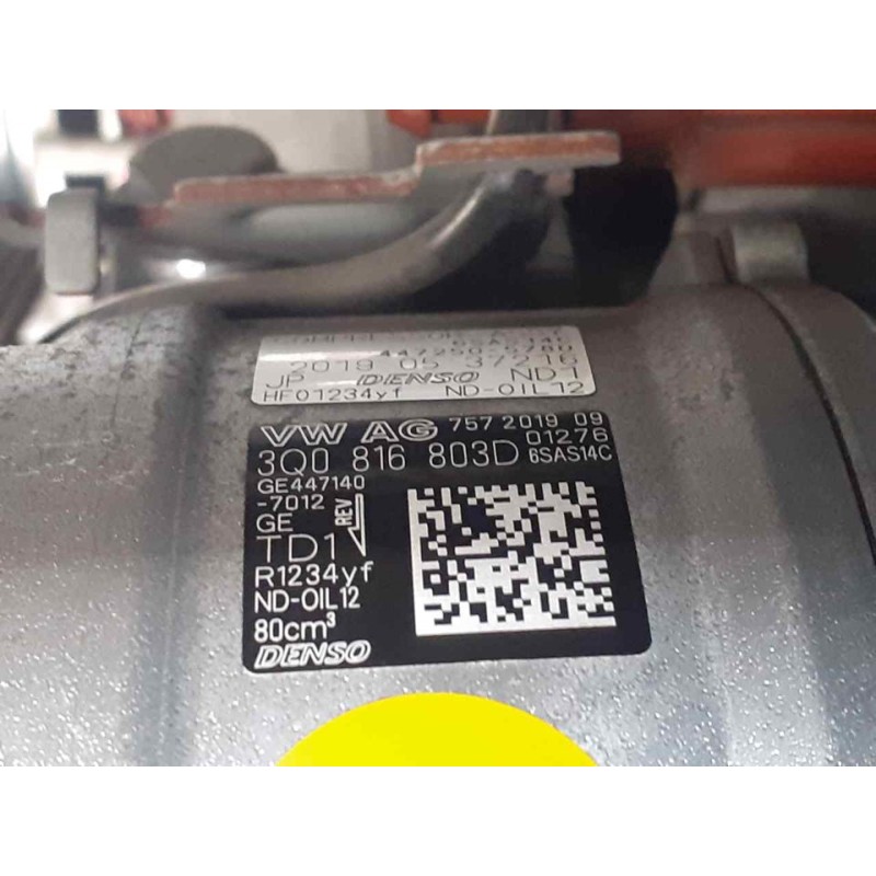 Recambio de compresor aire acondicionado para seat arona xcellence edition referencia OEM IAM 3Q0816803D GE4471407012 4471407012 - Blanco 2