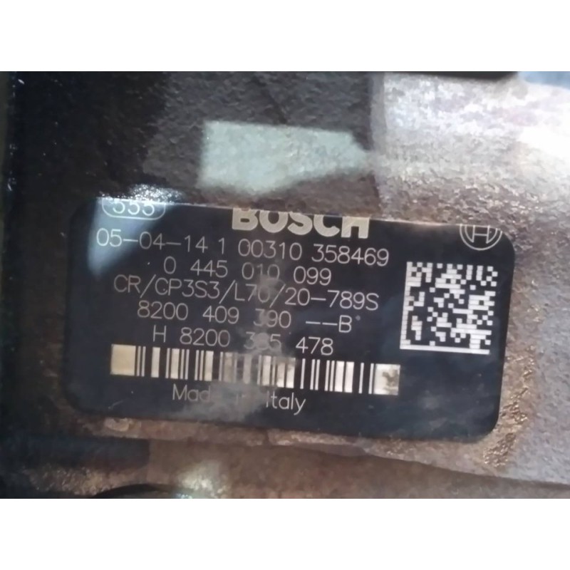 Recambio de bomba inyeccion para renault laguna ii (bg0) luxe privilege referencia OEM IAM 0445011099 8200409390B BOSCH 8