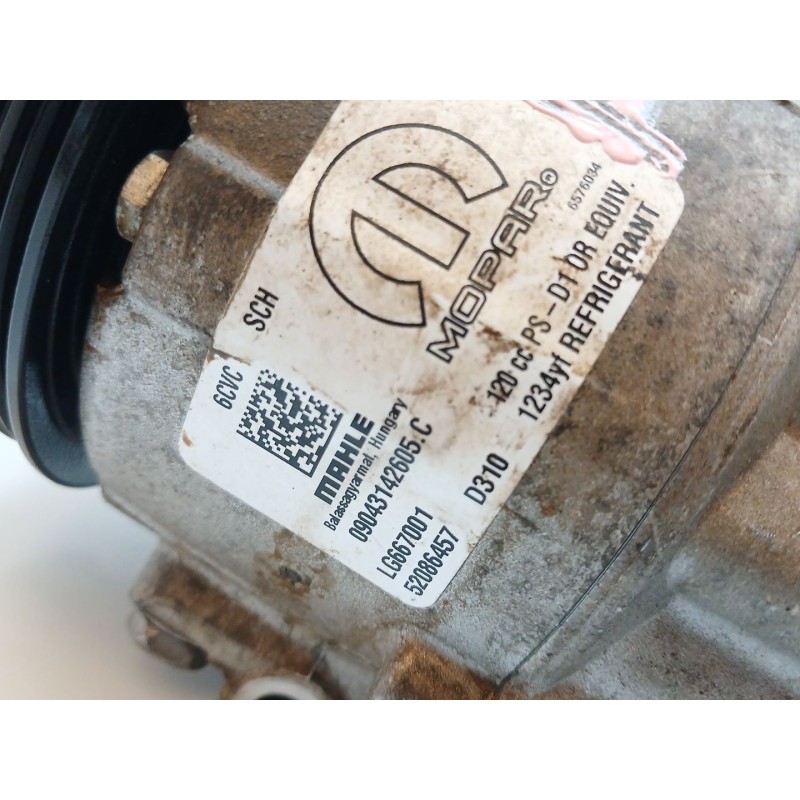 Recambio de compresor aire acondicionado para fiat 500x (334_) 1.0 (334.axn1b) referencia OEM IAM 09043142605C 52086457 2
