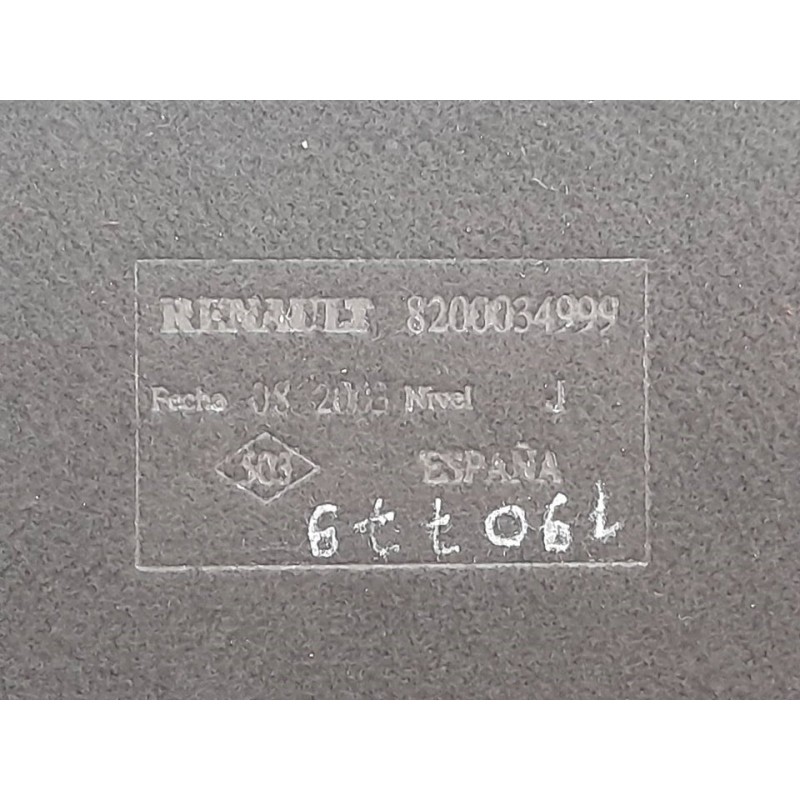 Recambio de bandeja trasera para renault megane ii berlina 5p confort authentique referencia OEM IAM 8200034999 2