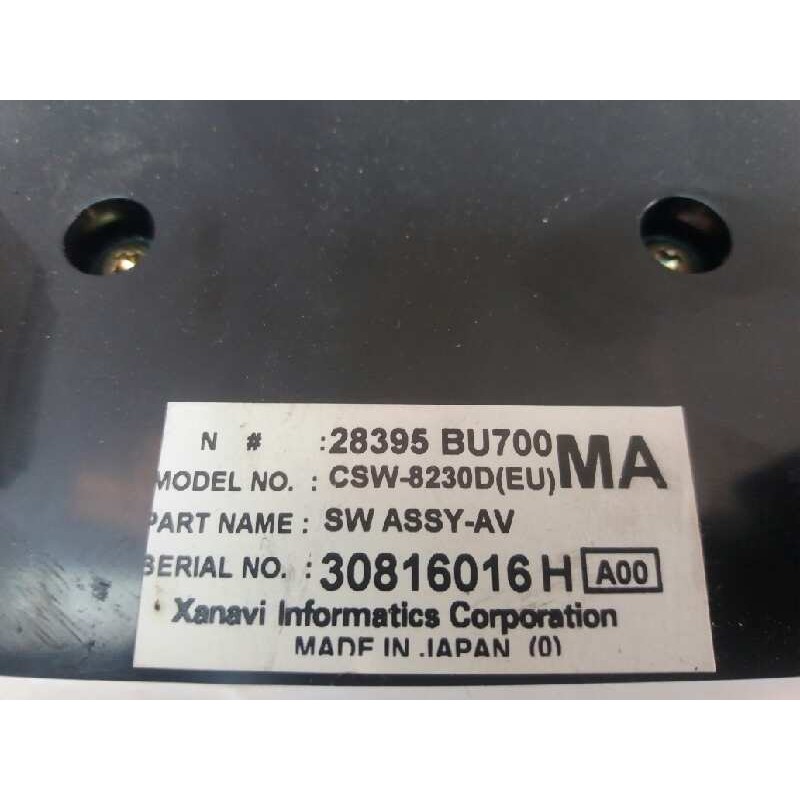 Recambio de mando climatizador para nissan almera tino (v10m) acenta referencia OEM IAM 28395BU700MA 30816016H - Gris 2