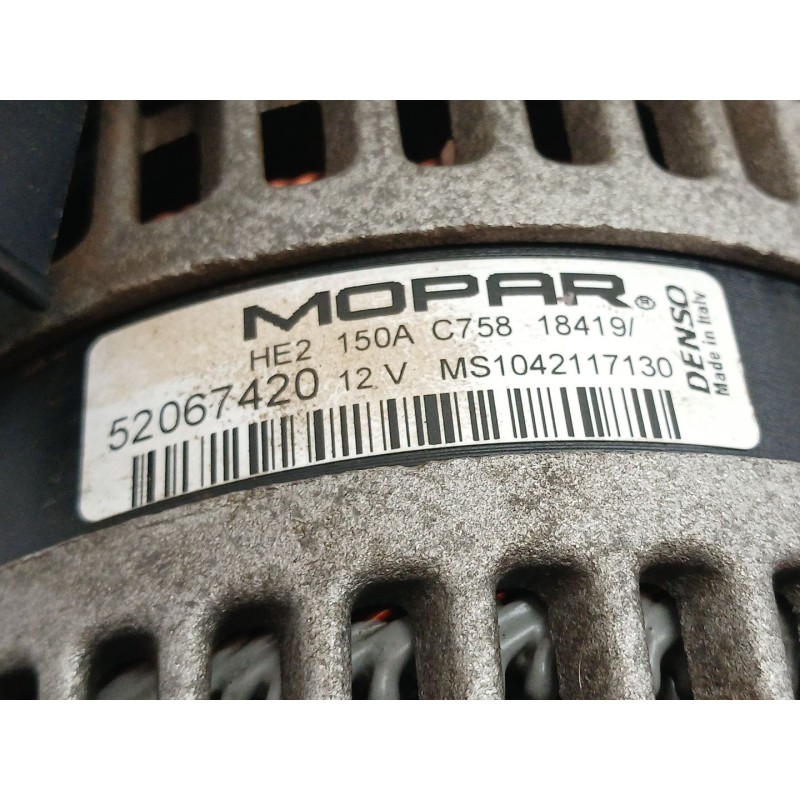 Recambio de alternador para fiat 500x (334_) 1.0 (334.axn1b) referencia OEM IAM 52067420 MS1042117130 2