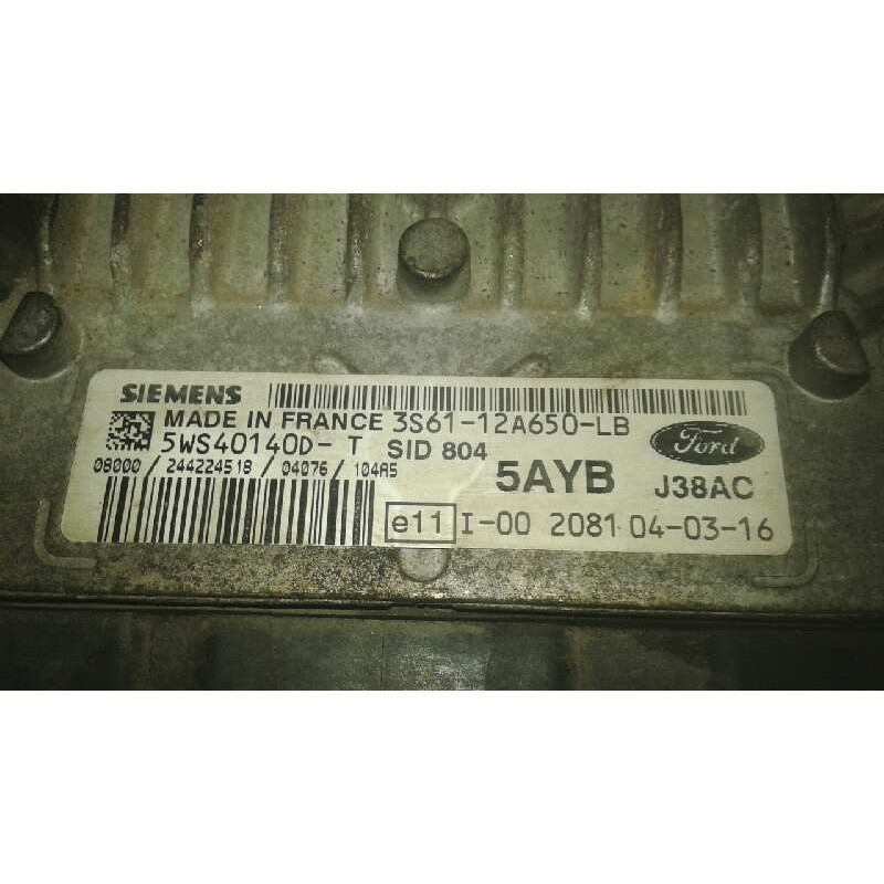 Recambio de centralita motor uce para ford fiesta (cbk) 1.4 tdci cat referencia OEM IAM 3S6112A650LB 5WS40140D - Blanco 2