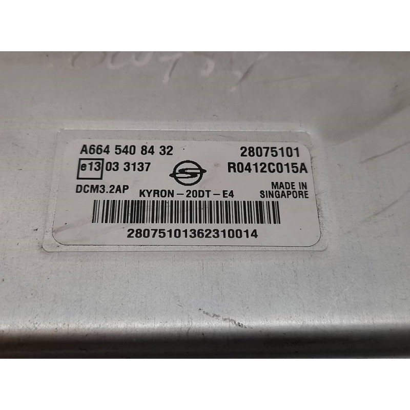 Recambio de centralita motor uce para ssangyong kyron 200 xdi limited referencia OEM IAM A6645408432 R0412C015A 28075101 - Negro 4