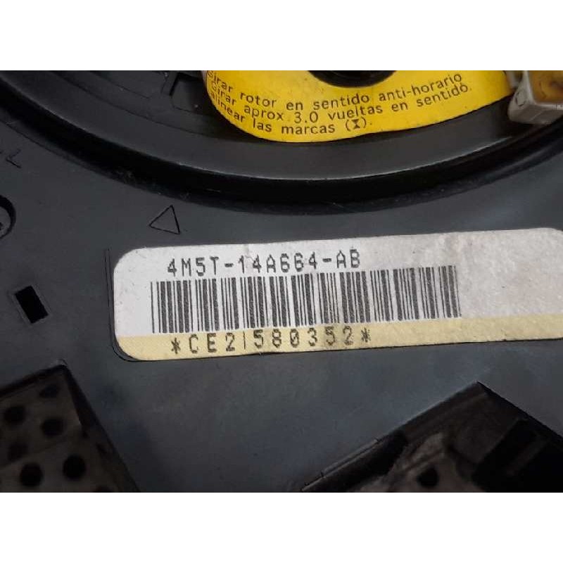 Recambio de anillo airbag para ford focus c-max (cap) trend (d) referencia OEM IAM 4M5T14A664AB - Azul 2
