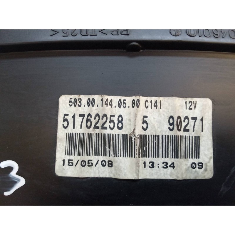 Recambio de cuadro instrumentos para fiat doblo cargo (223) 1.9 jtd sx furg. panorama referencia OEM IAM 51762258 - Azul 5