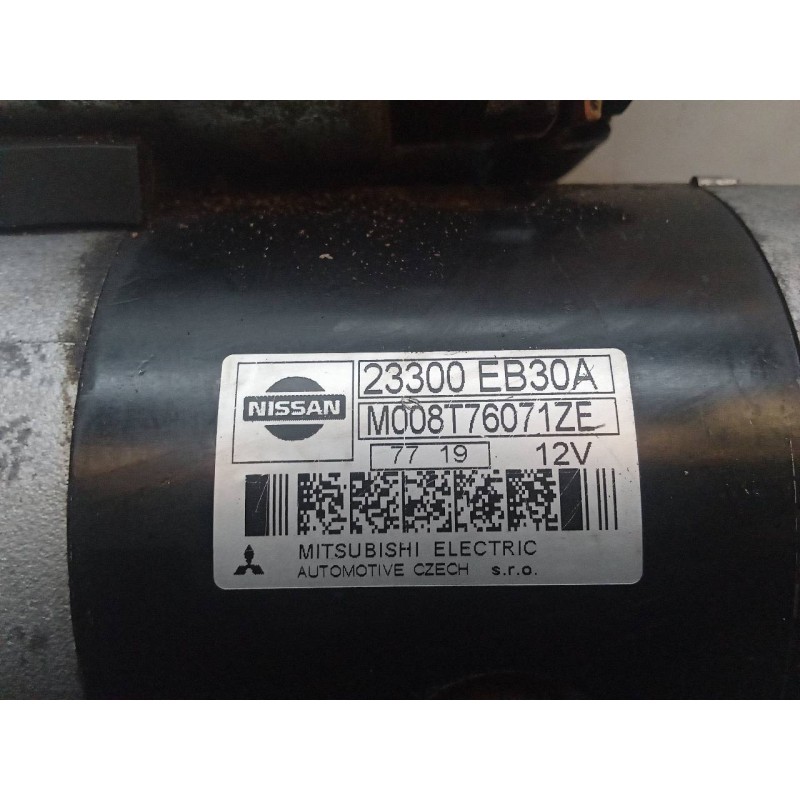 Recambio de motor arranque para nissan cabstar 09.06 cabstar 35.xx cabina simple cabina individual referencia OEM IAM 23300EB30A - Blanco 5