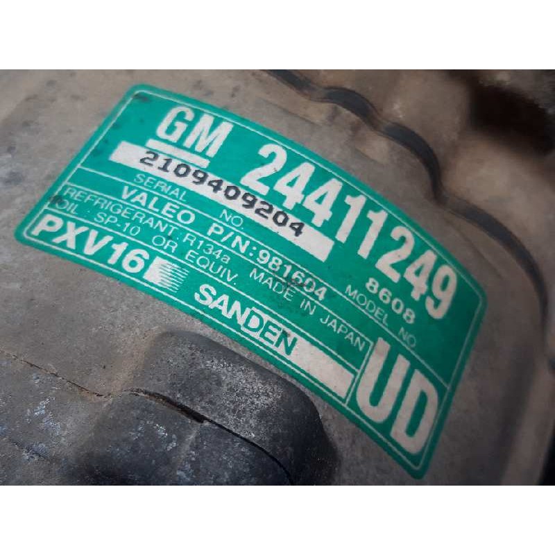 Recambio de compresor aire acondicionado para saab 9-3 berlina 2.2 tid vector referencia OEM IAM 8608 24411249 2