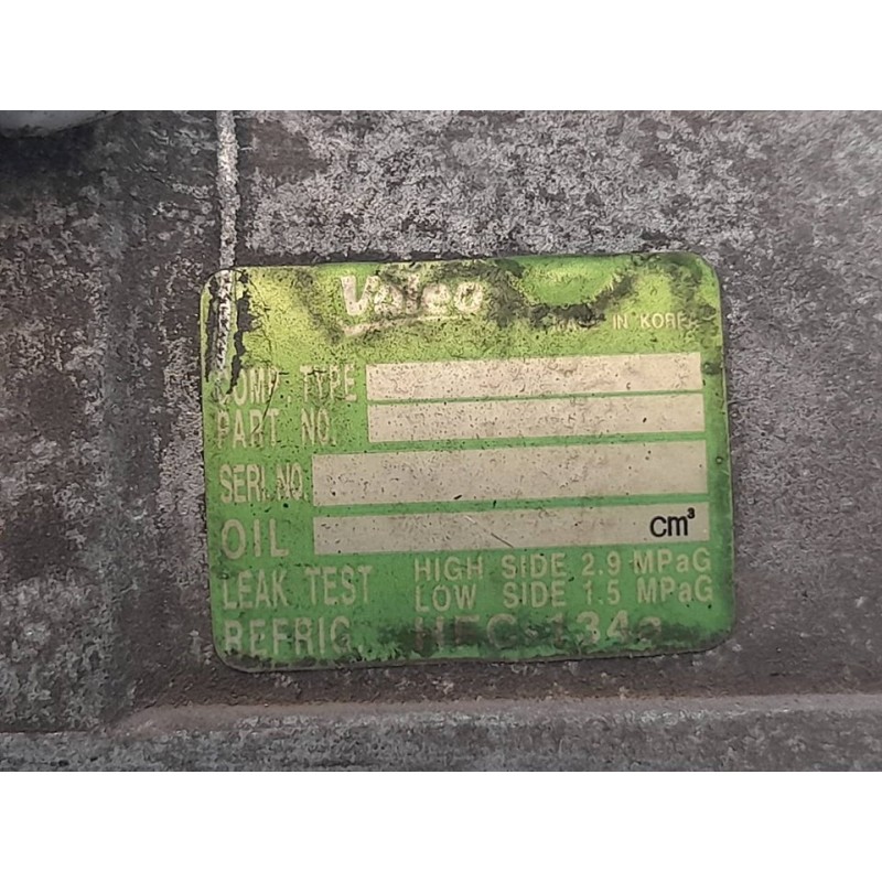 Recambio de compresor aire acondicionado para ssangyong kyron 200 xdi limited referencia OEM IAM - Negro 5