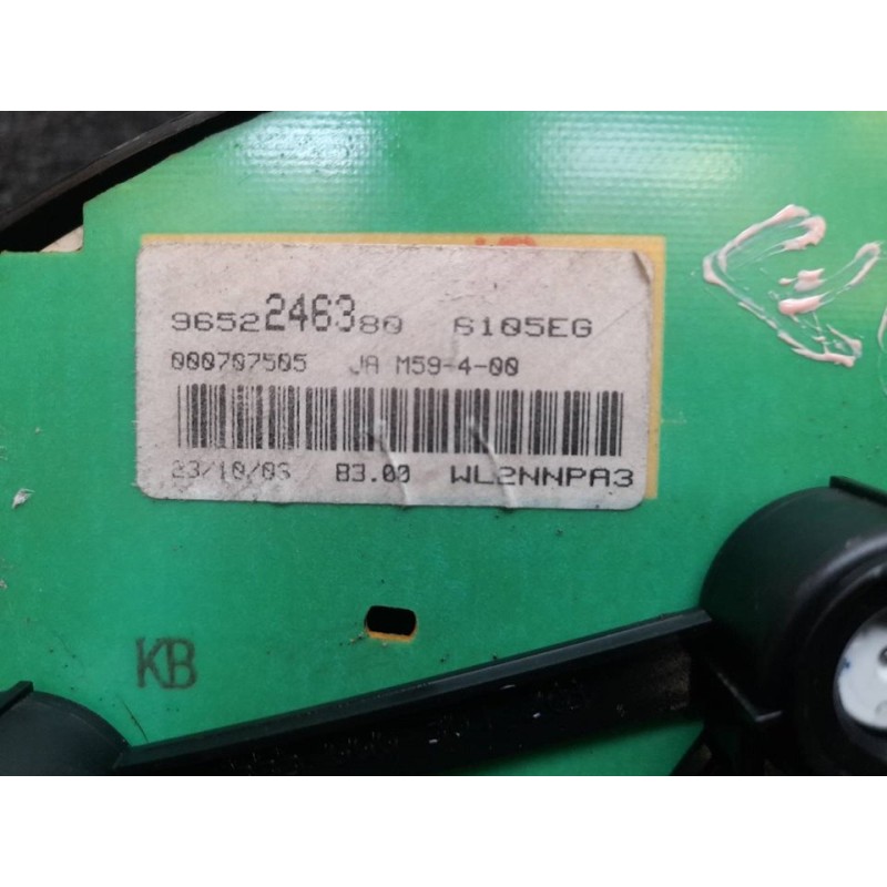 Recambio de cuadro instrumentos para citroën berlingo 2.0 hdi sx plus familiar referencia OEM IAM 9652246380 4