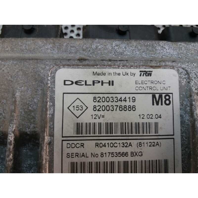 Recambio de centralita motor uce para nissan micra (k12e) 1.5 dci turbodiesel cat referencia OEM IAM 8200334419 8200376886 DELPH - Gris 2
