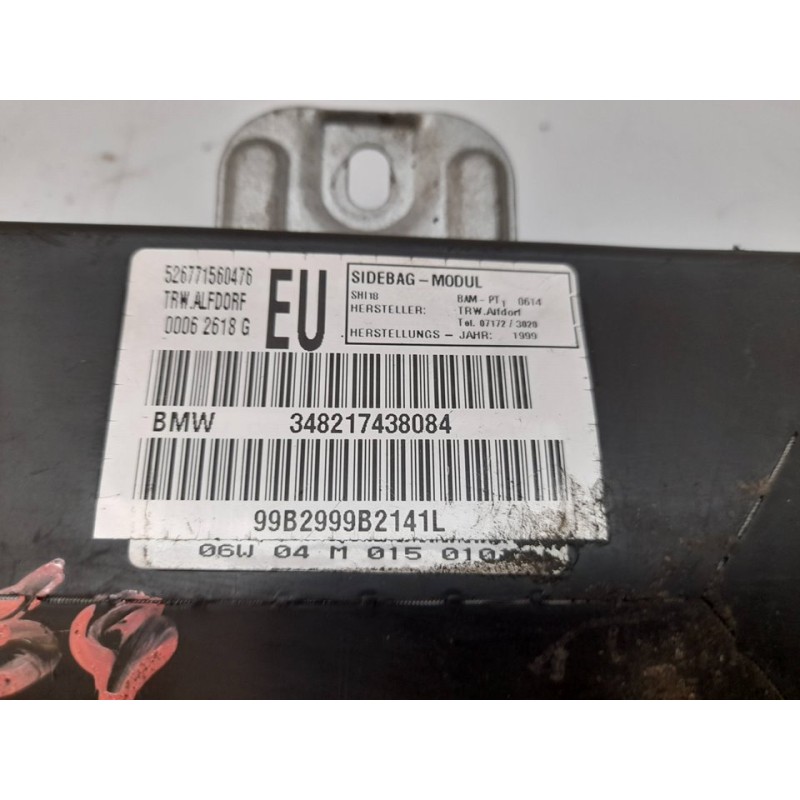 Recambio de airbag lateral delantero izquierdo para bmw serie 3 berlina (e46) 320d referencia OEM IAM 348217438084 526771560476 - Azul 3