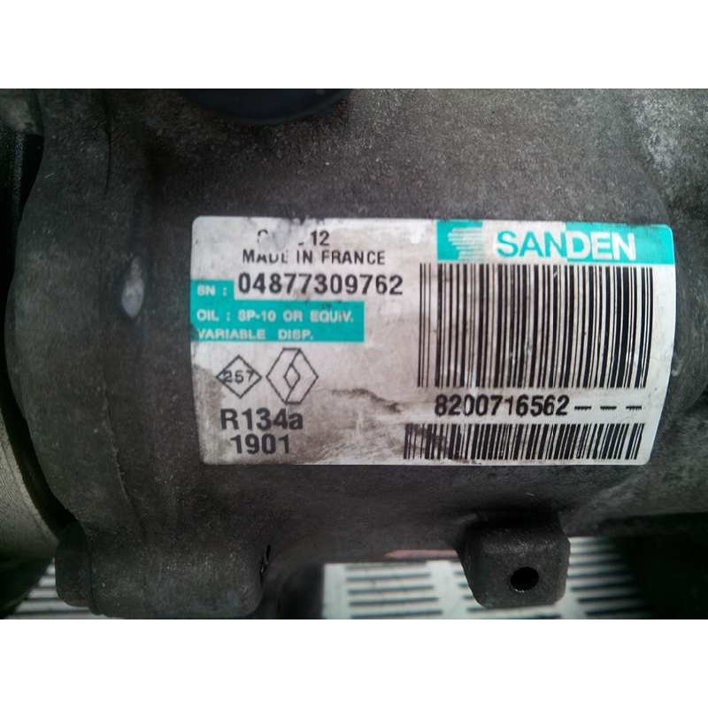 Recambio de compresor aire acondicionado para renault kangoo (f/kc0) 1.5 dci diesel referencia OEM IAM 8200716572 04877309762 SA - Blanco 2