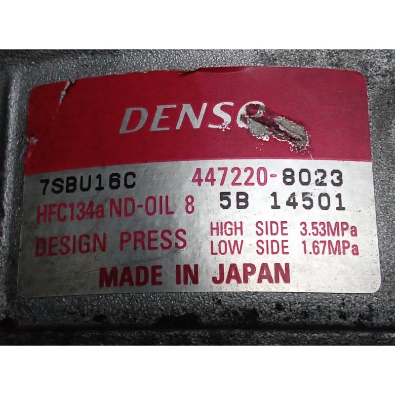 Recambio de compresor aire acondicionado para bmw serie 3 berlina (e46) 323i referencia OEM IAM 4472208023  DENSO - Azul 2
