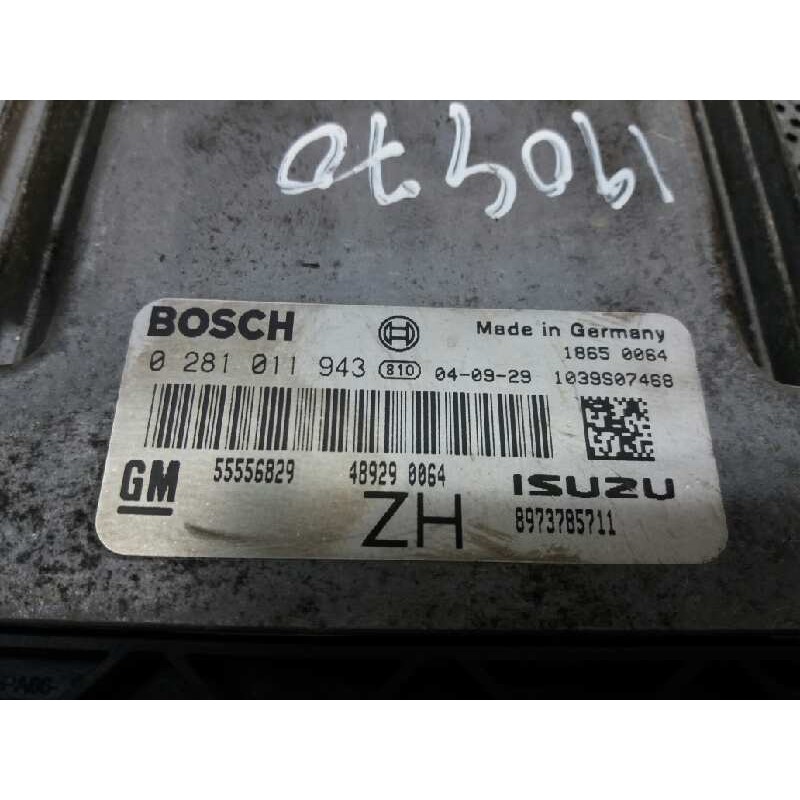 Recambio de centralita motor uce para opel astra h berlina cosmo referencia OEM IAM 0281011943 55556829 - Azul 2
