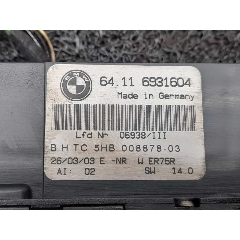 Recambio de mando climatizador para bmw serie 3 compact (e46) 320td referencia OEM IAM 64116931604 5HB00887803 - Rojo 3