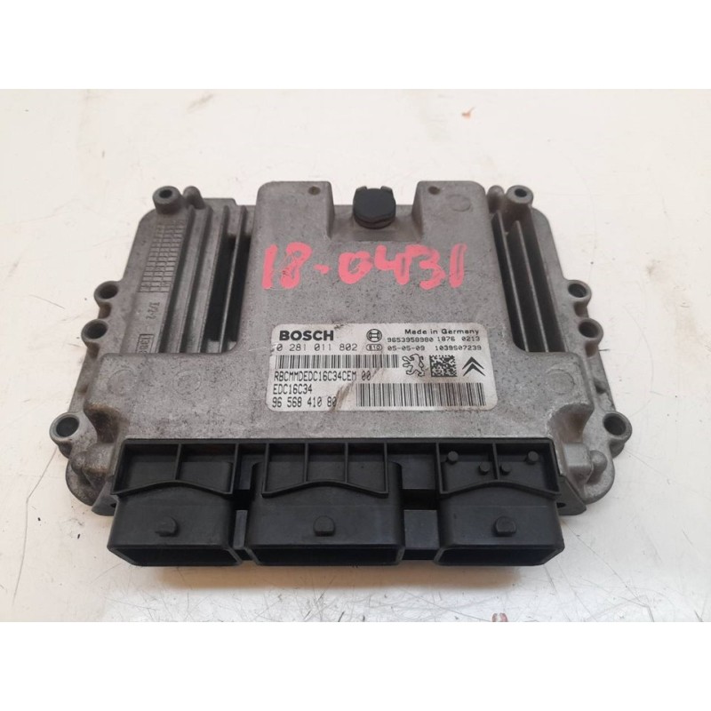 Recambio de centralita motor uce para citroën xsara picasso 1.6 hdi 110 sx top referencia OEM IAM 0281011802 9656841080