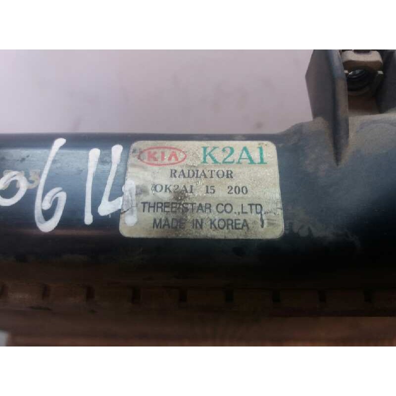 Recambio de radiador agua para kia shuma ii 1.6 ls 4 berlina referencia OEM IAM K2A1 - Gris 3