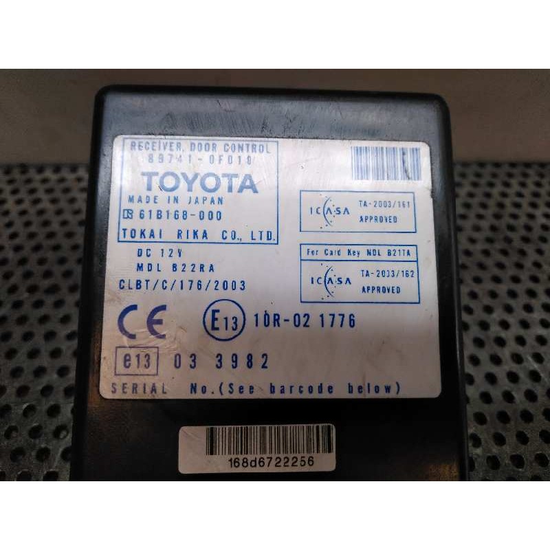 Recambio de centralita check control para toyota corolla verso (r1) 2.2 turbodiesel cat referencia OEM IAM 897410F010 61B168000 - Blanco 2