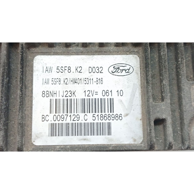 Recambio de centralita motor uce para ford ka (ru8) 1.2 referencia OEM IAM 1AW5SF8K2 51868986 - Gris 2