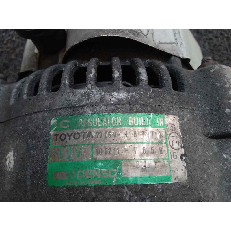 Recambio de alternador para toyota celica (st) 1.6 referencia OEM IAM 2706016170 1002117050 DENSO 2