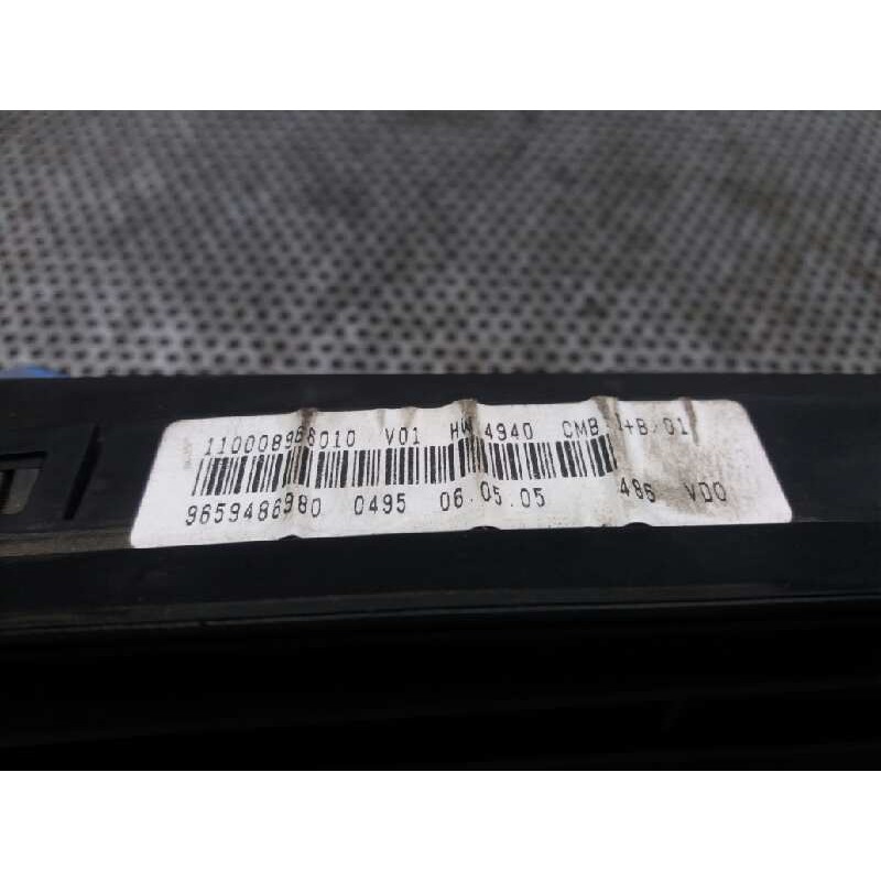 Recambio de cuadro instrumentos para citroën xsara picasso 1.6 hdi 110 sx top referencia OEM IAM 965948980 2