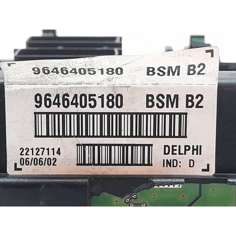 Recambio de caja reles / fusibles para peugeot 307 (s1) xr referencia OEM IAM 9646405180 - Azul 2