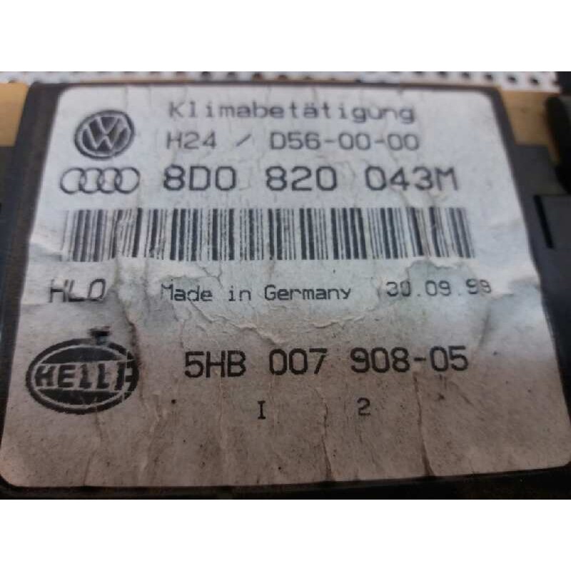 Recambio de mando climatizador para audi a4 berlina (b5) 1.9 tdi referencia OEM IAM 8D0820043M  5HB00790805 - Gris 3