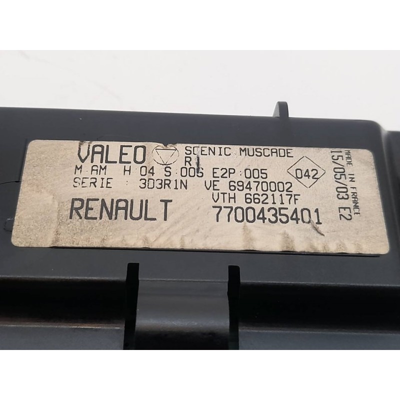 Recambio de mando climatizador para renault scenic (ja..) 1.9 dci fairway referencia OEM IAM 7700435401 2