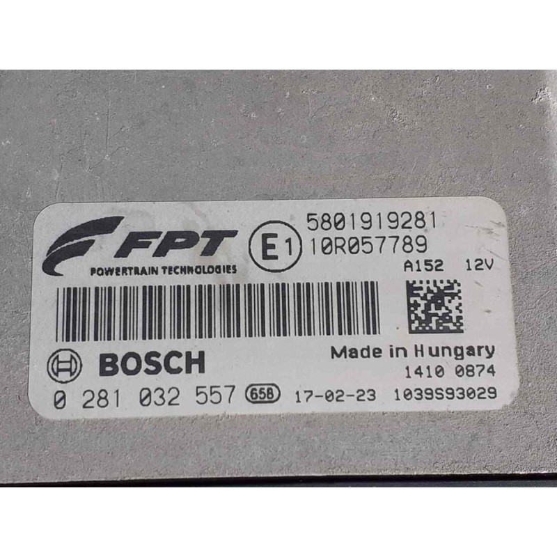 Recambio de centralita motor uce para iveco daily furgón fg h2 33 s ... v batalla 3520 l referencia OEM IAM 0281032557  BOSCH - Blanco 5