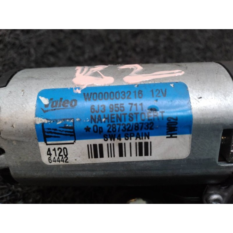 Recambio de motor limpia trasero para seat ibiza st (6j8) style referencia OEM IAM 6J3955711 W000003216 287328732 - Negro 2