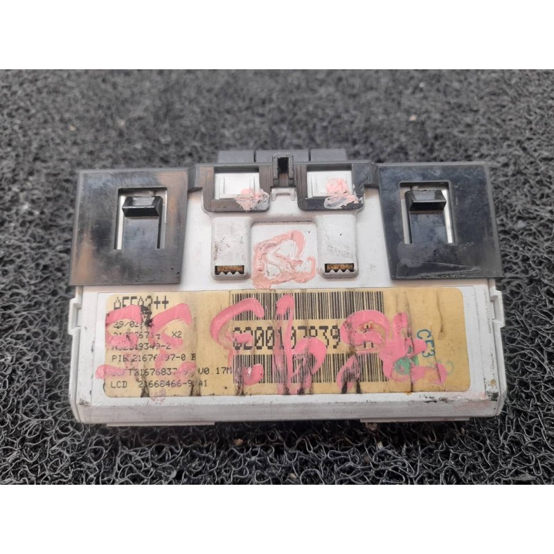 Recambio de pantalla multifuncion para renault megane ii classic berlina 1.5 dci diesel referencia OEM IAM 8200107839 SAGEM - Azul 2
