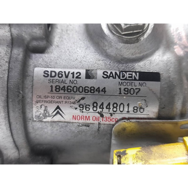 Recambio de compresor aire acondicionado para citroën xsara picasso 1.6 lx plus referencia OEM IAM 1907 9684480180 1846006844 6