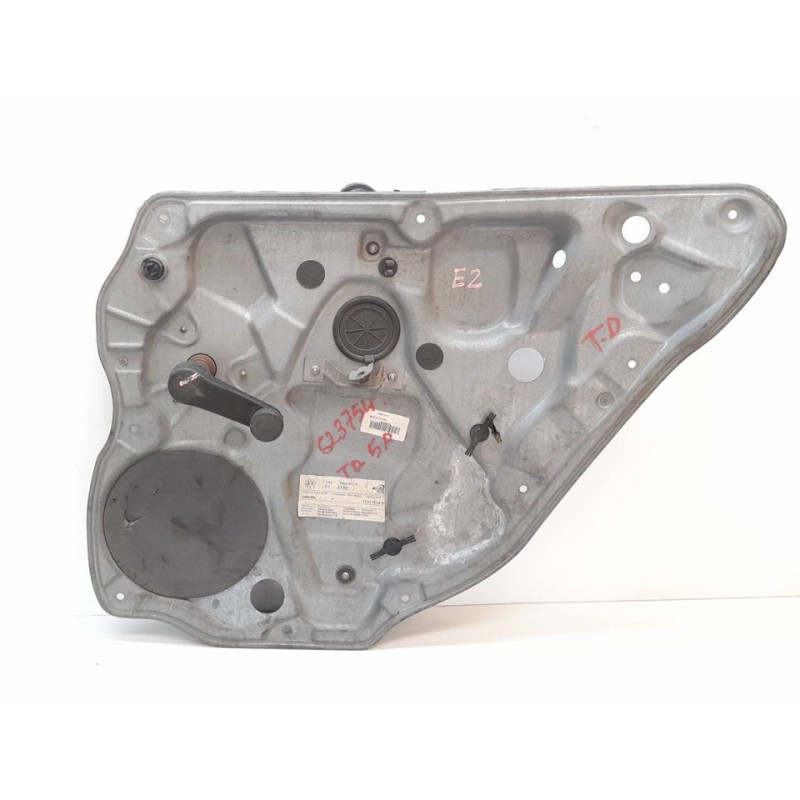 Recambio de elevalunas trasero derecho para volkswagen polo (9n1) 1.2 12v referencia OEM IAM - Gris 6