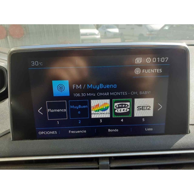 Recambio de pantalla multifuncion para peugeot 3008 allure referencia OEM IAM 4