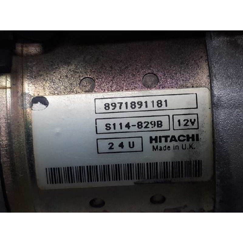 Recambio de motor arranque para opel combo (corsa c) familiar referencia OEM IAM 8971891181 S114829B HITACHI 4