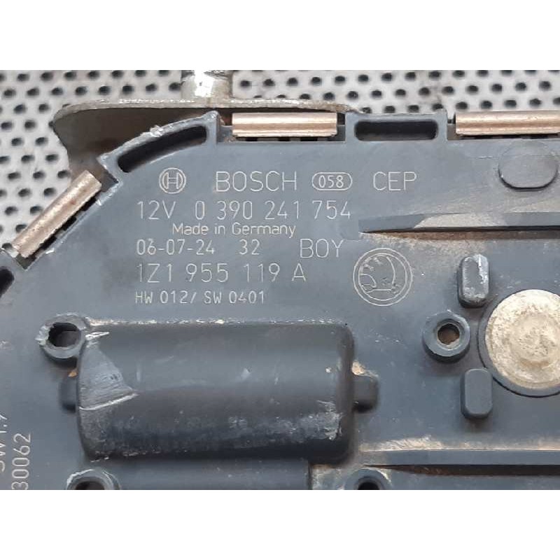 Recambio de motor limpia delantero para skoda octavia berlina (1z3) elegance referencia OEM IAM 0390241754 1Z1955119A - Blanco 2