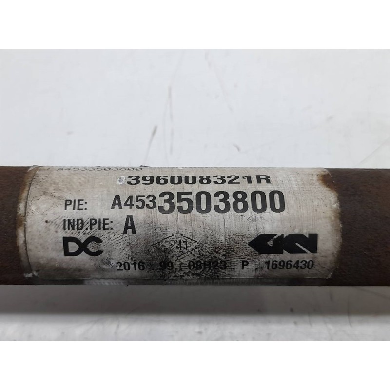 Recambio de transmision trasera derecha para smart fortwo coupe basis (66kw) (453.344) referencia OEM IAM A4533503800 396008321R - Gris 4