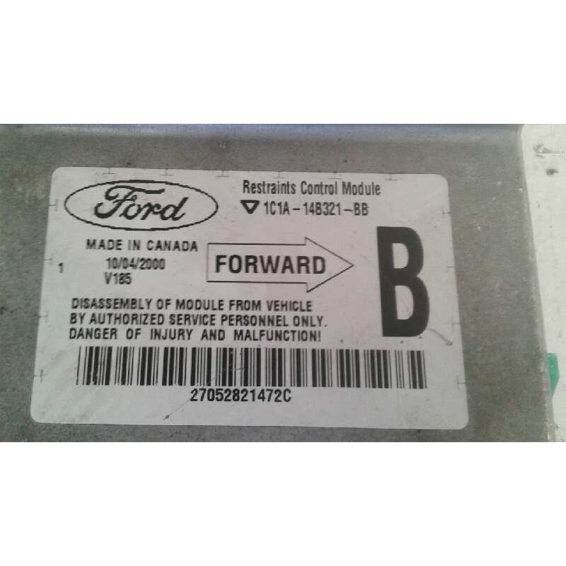 Recambio de centralita airbag para ford transit mod. 2000 combi 2.0 td cat referencia OEM IAM 1C1A14B321BB - Blanco 2