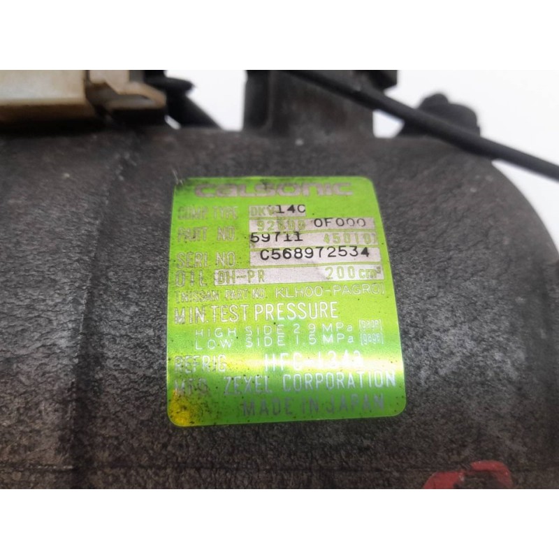 Recambio de compresor aire acondicionado para ford maverick (ml) 2.7 turbodiesel referencia OEM IAM 926000F000 C568972534 506021 - Azul 4
