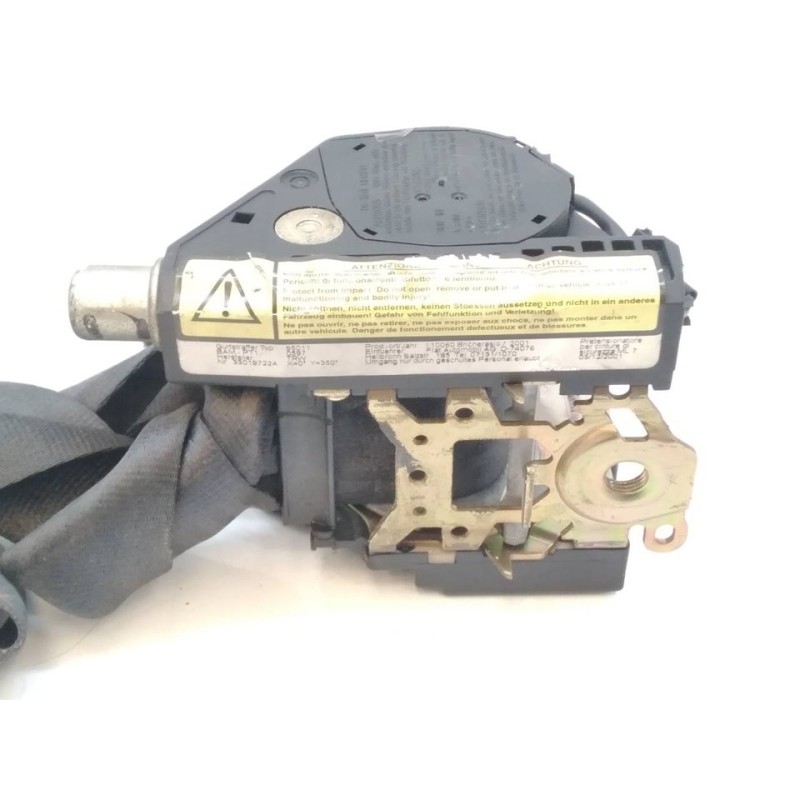 Recambio de cinturon seguridad delantero derecho para fiat stilo (192) 1.9 jtd cat referencia OEM IAM - Gris 3