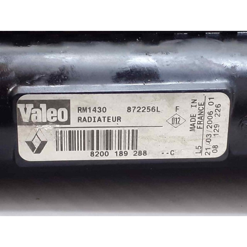 Recambio de radiador agua para dacia logan laureate referencia OEM IAM 8200189288  VALEO 3
