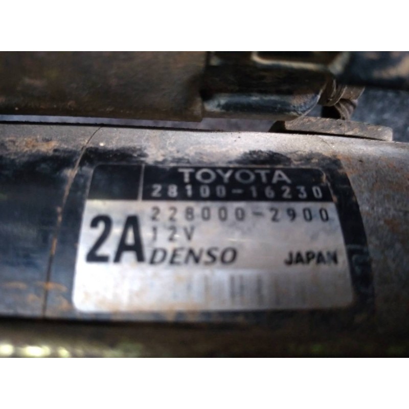 Recambio de motor arranque para toyota celica (t20) 1.8 16v cat referencia OEM IAM 2810016230 52739 2280002900 3